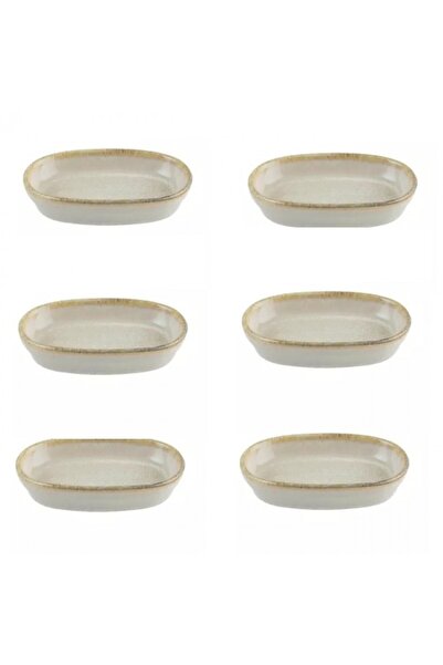 Bonna Set of 6 porcelain plates Sand 10cm