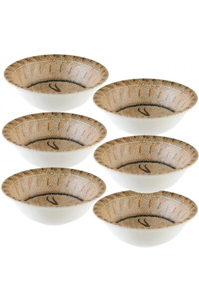 Bonna Set 6 boluri portelan MESOPOTAMIA DEER 16cm,400ml (S-MT-MZPB GRM 16KS)