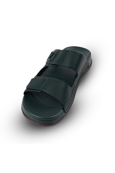 Clariss Men's leather sandals with comfortable orthopedic sole