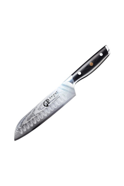 Orient Professional Damascus knife, Origin Series, 23 cm, made of Japanese AUS-10 stainless steel, Black