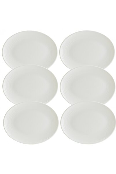 Bonna Set 6 farfurii ovale 25cm Loop portelan