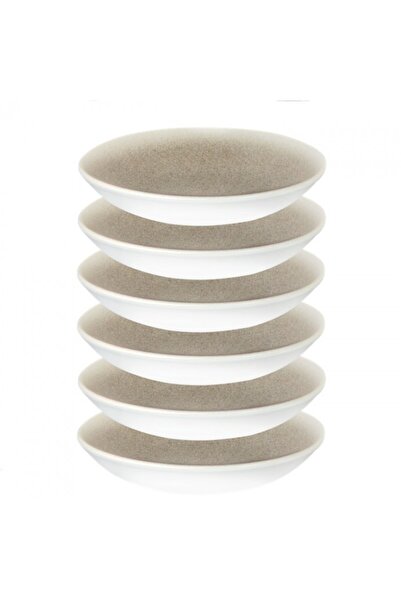 Bonna Set 6 farfurii adanci Luca Salmon 25cm 1300ml portelan