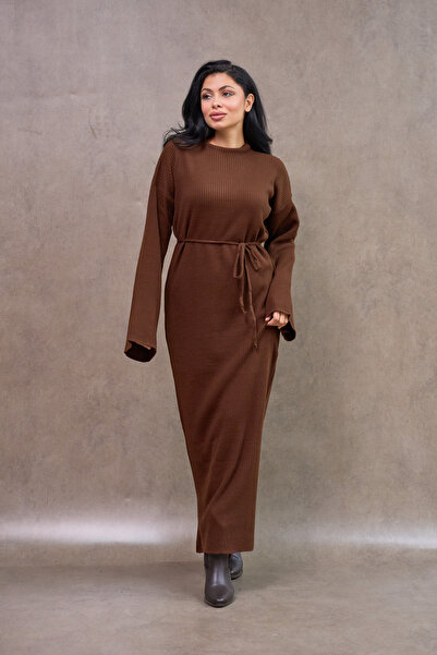 KÜÇÜĞÜM BUTİK Brown Knitwear Dress