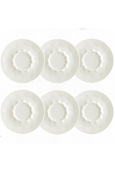 Bonna Set of 6 porcelain saucers D16cm RAW, for tea/coffee cups 235ml/320ml/345ml (RAW 02KT)