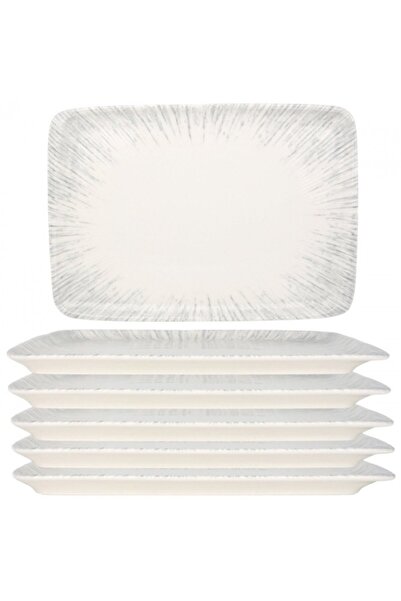 Bonna Set 6 farfurii portelan Iris 23x16cm