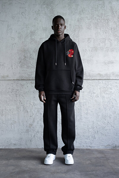 Machinist Men's Red Fox Hoodie Black