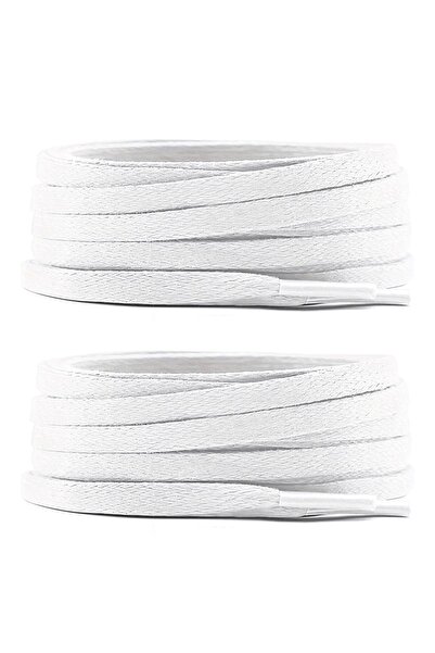 hapshoe 80 cm White 5 mm Flat Waxed Shoelaces
