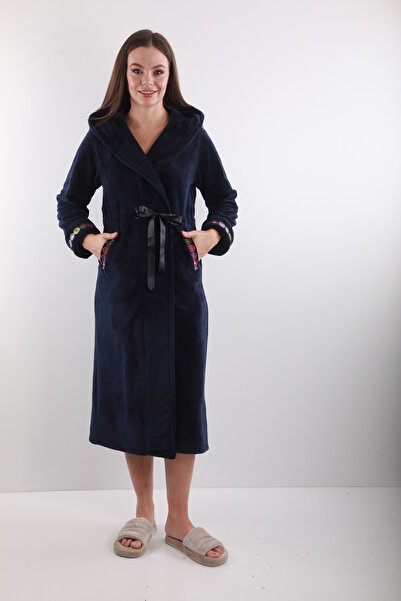 Wild Love 100% бамбуковий халат з капюшоном і вишивкою – м'який, теплий і вишуканий одяг для дому