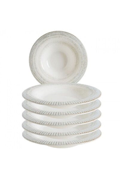 Bonna Set 6 farfurii adanci portelan GALATA 28cm(S-GAL ABS 28CK)