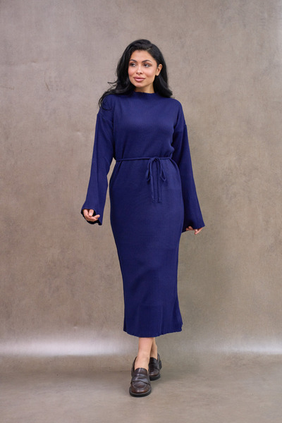 KÜÇÜĞÜM BUTİK Navy Blue Knitwear Dress