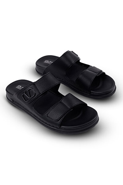Clariss Men's leather sandals with comfortable orthopedic sole
