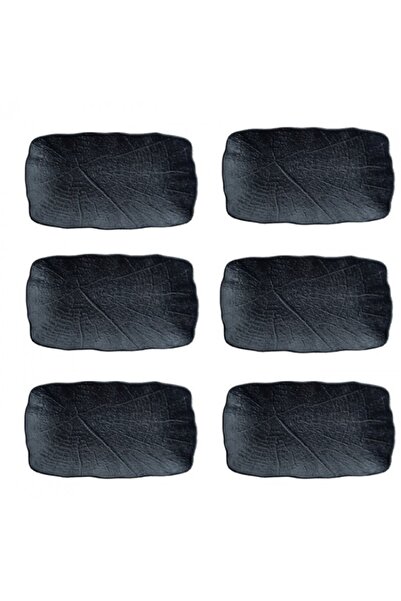 Bonna Set 6 farfurii dreptunghiulare Shade din portelan 15x8cm