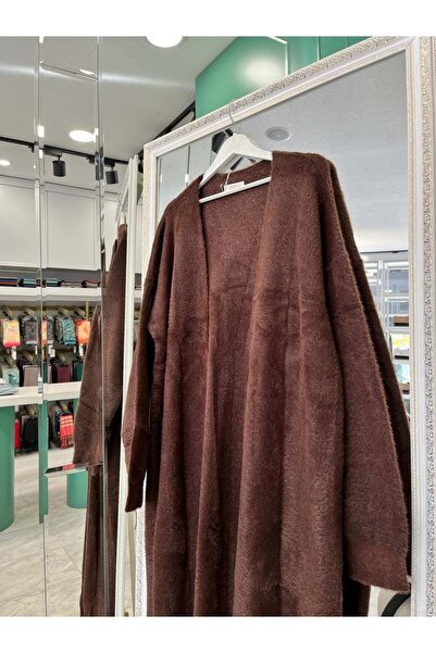 MRM MERAM BUTİK Adn Angora Hirka - Aci Brown - Standard (Size 42-46 Compatible)