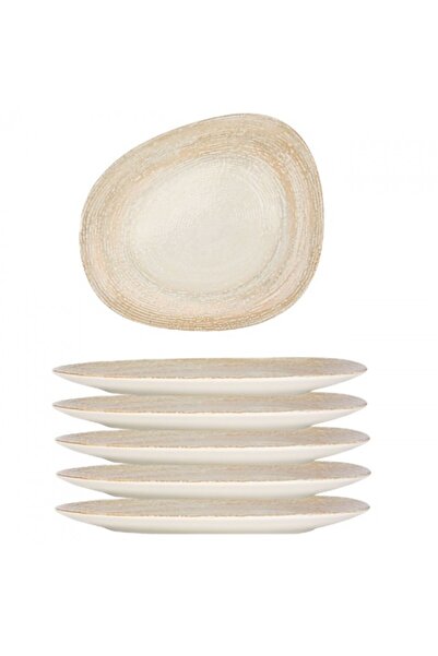 Bonna Set 6 farfurii asimetrice Patera din portelan 24cm