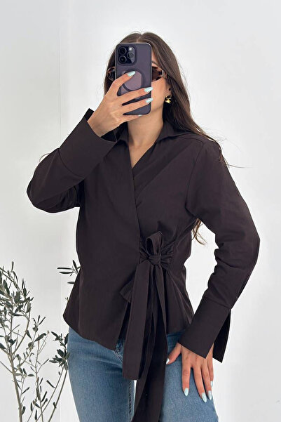 Noa Noa Women's Bow Detailed Tie-Up Shirt – Chic Bow