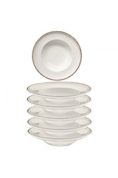 Bonna Set 6 farfurii gourmet adanci Retro 30cm 550ml portelan