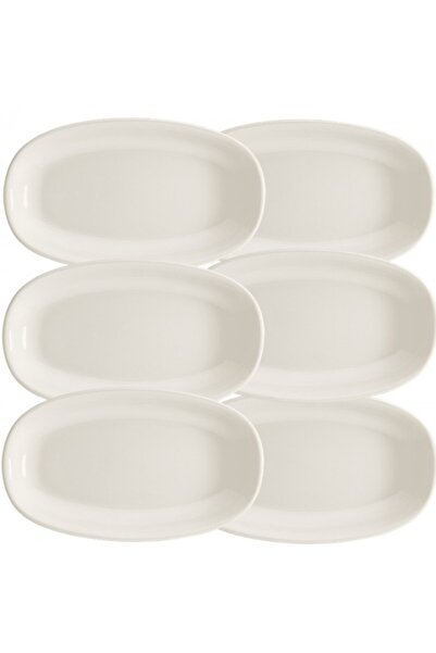 Bonna Set 6 farfurii ovale portelan GOURMET 19x11cm
