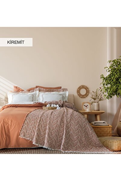 İyi Geceler İstanbul %100 Pamuklu Dafne Nakışlı Çeyizlik Müslin Yatak Örtülü ...