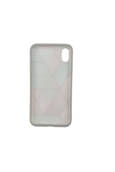 Danex Protective case for Apple iPhone X/XS Soft IMD TPU Marble Geometric Pink