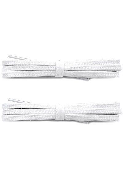 hapshoe 80 cm White 5 mm Flat Waxed Shoelaces