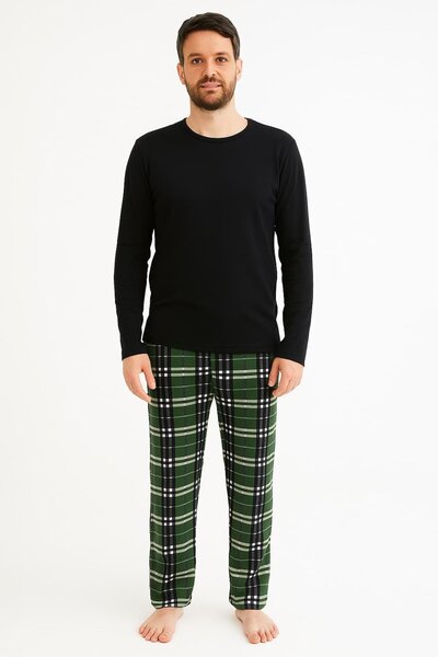 Bumbăcel Pantaloni de Crăciun pentru barbați