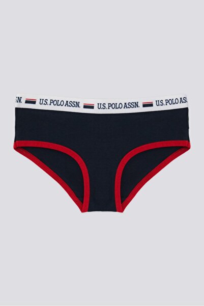 U.S. Polo Assn. Σετ 3 εσώρουχα για κορίτσια, μπλε ναυτικό κόκκινο λευκό