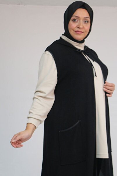 Eslina 54014 Large Size Waterport Piped Mir Vest - Black