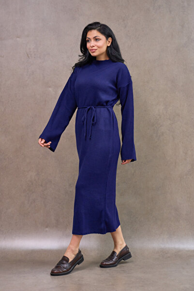 KÜÇÜĞÜM BUTİK Navy Blue Knitwear Dress