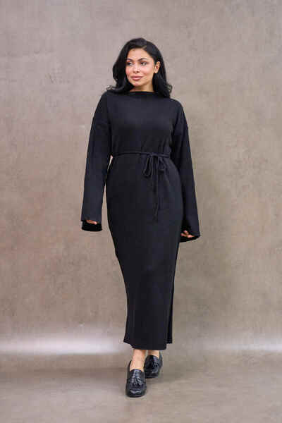 KÜÇÜĞÜM BUTİK Black Knitwear Dress