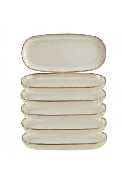 Bonna Set 6 farfurii din portelan Sand 21cm