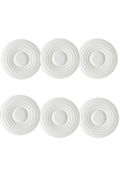 Bonna Set of 6 90ml Kaff porcelain cup and saucers
