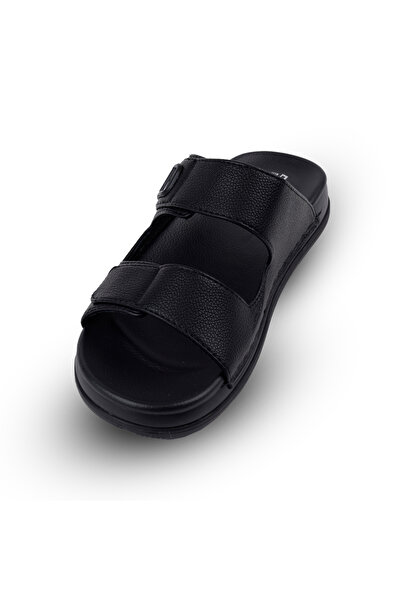 Clariss Men's leather sandals with comfortable orthopedic sole