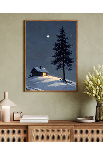 woodhomeworks Tek Parça Salon Ofis Dekor Tablo Vrynt