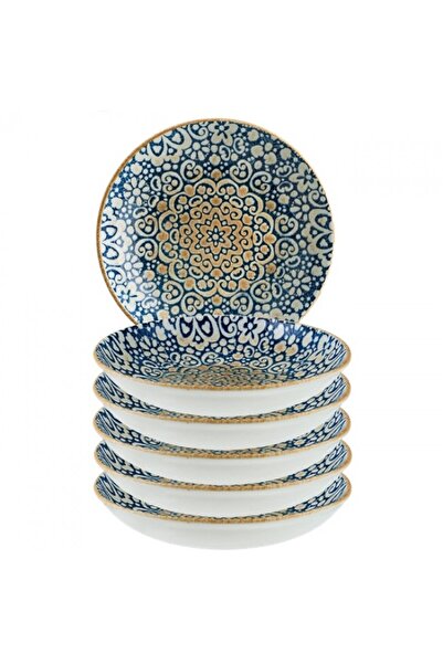 Bonna Set of 6 Alhambra porcelain deep plates 23cm 1000ml