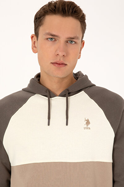 U.S. Polo Assn. Men's Regular Fit Hooded Mink Sweatshirt 2232281
