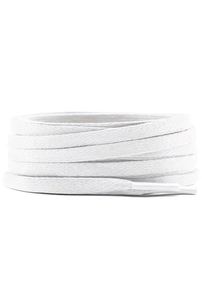 hapshoe 80 cm White 5 mm Flat Waxed Shoelaces