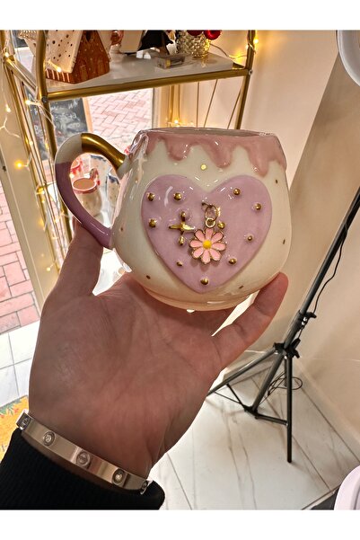 Terra Art Kalpli mug kupa seramik el yapımı