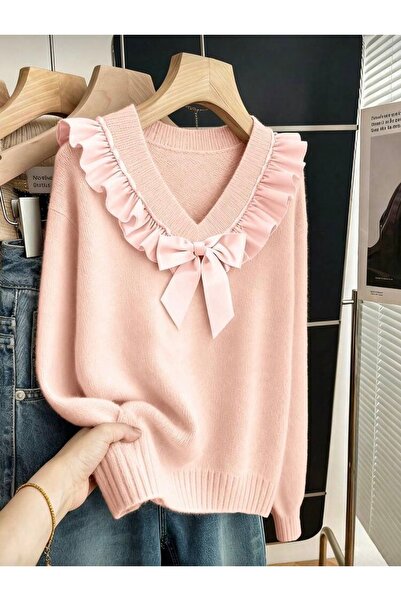 miyoshi Fiyonk Detaylı Triko Kazak