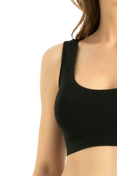 HRN Textile Bamboo Women's Thick Strap Padded Bustier (Q-En 707)