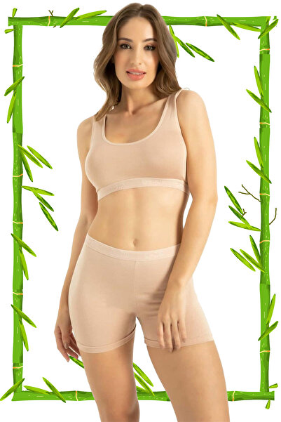 HRN Textile Bamboo Women's Thick Strap Padded Bustier (Q-En 707)