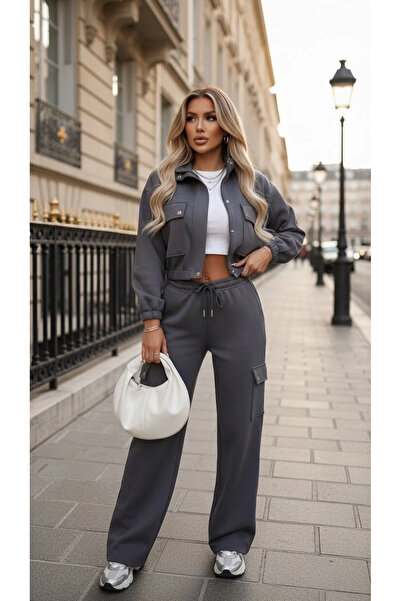 Buklemoda Modal Fabric Cargo Pocket Piece Set