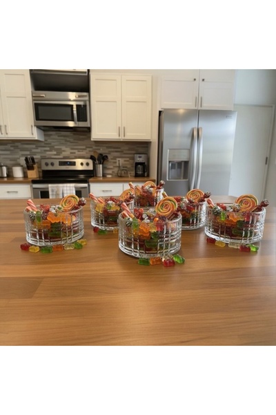 ABAREEK Glass serving bowl for snacks, 6 pieces, 10 cm