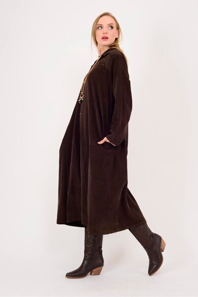 Park Moda 11429 LOVA ΦΟΡΕΜΑ ΜΕ ΑΝΑΚΛΑΣΤΗ ΣΤΙΛ ΜΕ ΑΝΑΚΛΑΣΤΗ ΣΤΙΛ ΜΕ ΛΕΠΤΟΜΕΡΗ ΣΤΙΛ ΜΕ ΦΙΤΙΛΙΑ ΚΑΙ ΒΕΛΟΥΔΟ