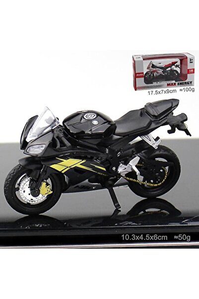 Sunmostar 1:18 Die-Cast Toy Motorcycle, Black