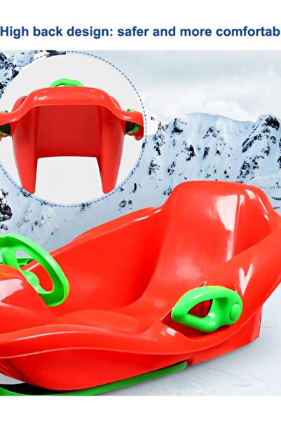 OEM Children's bobsleigh, with steering wheel and brake, made of durable material, 98x55x33 cm