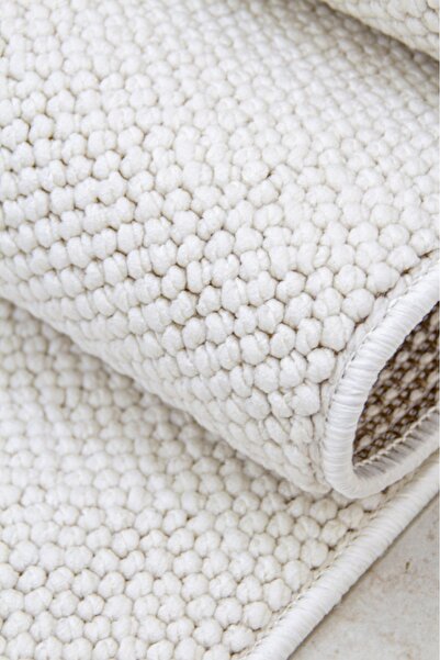 paradis Beyaz İskandinav Bukleli Yumuşak Modern Salon Koridor Mutfak Oturma O...