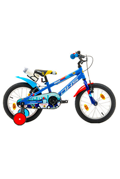 DHS Bicicleta copii Police Kids Bicycle - 14 Inch, Blue