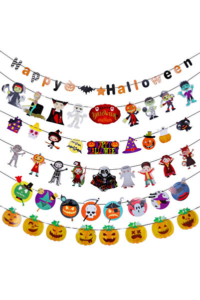 LİCTİN Set 6 banenere pentru Halloween Lictin, hartie, multicolor