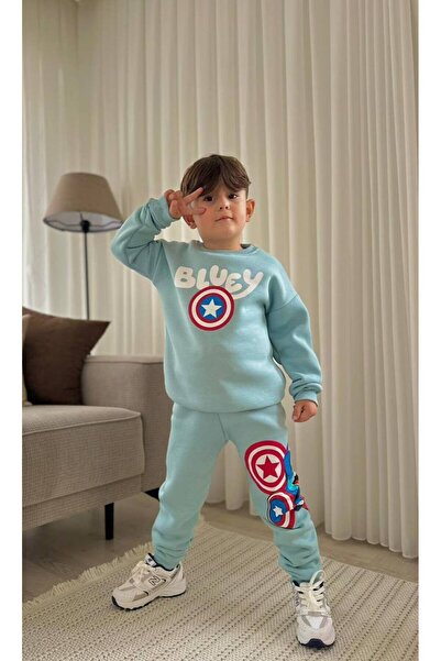 jeliboomkidswear Boy's Bluey Printed 2-Piece Set