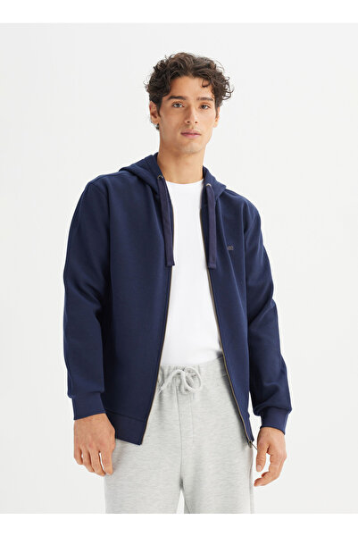 Lee Kapüşon Yaka Koyu Lacivert Erkek Sweatshırt L2520310411 Lacivert Sweatshirt